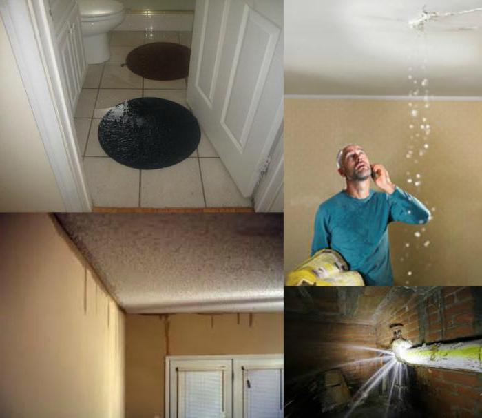 Flooded the neighbors below what to do