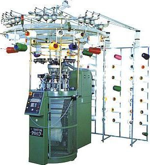 selection of equipment for the production of socks