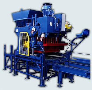 vibropress for the production of wall blocks