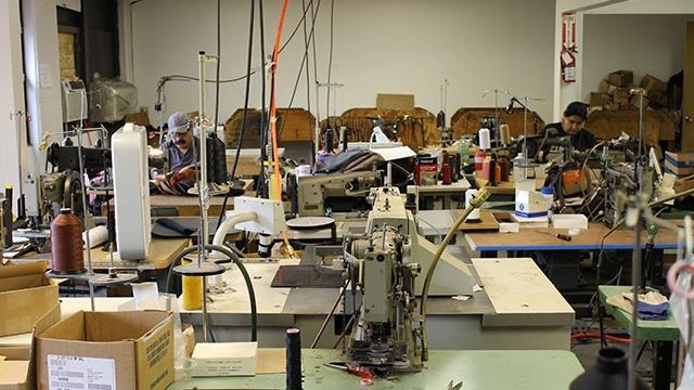 equipment for the production of leather belts