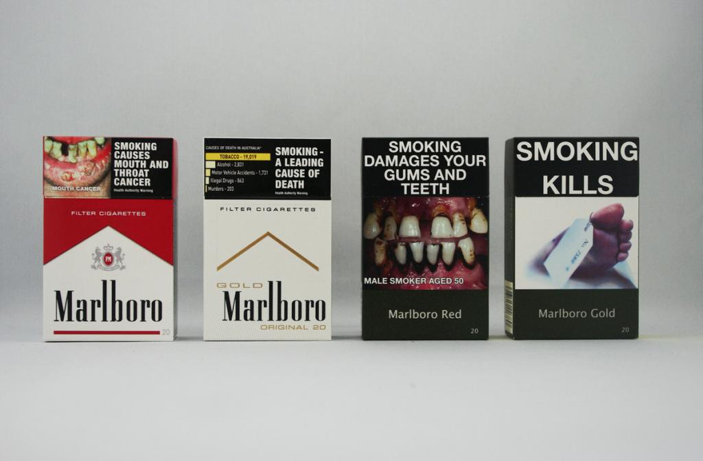 Packs of cigarettes