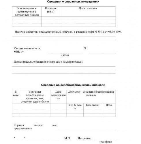 what form 7 looks like on an apartment