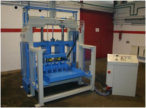 home production of paving slabs