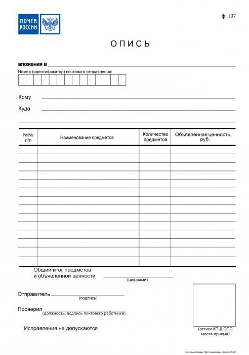 list of investments in a valuable letter