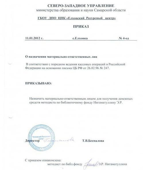 order the appointment of a financially responsible person