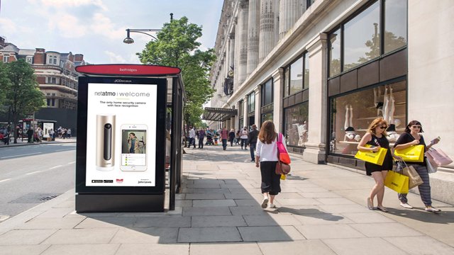 Pillars at the bus stop