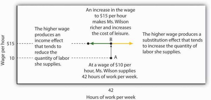 the effect of the substitution effect on the labor market leads