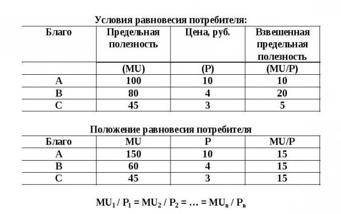 general utility maximization rule