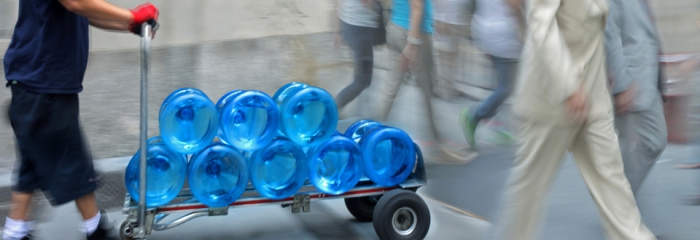 water delivery by water carrier