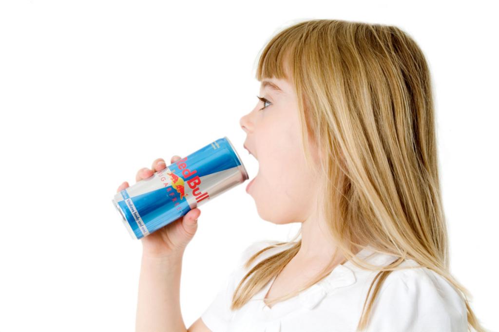 Child drinks energy
