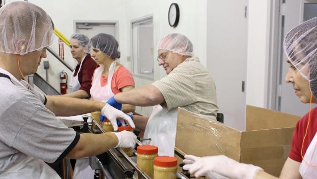 peanut butter production