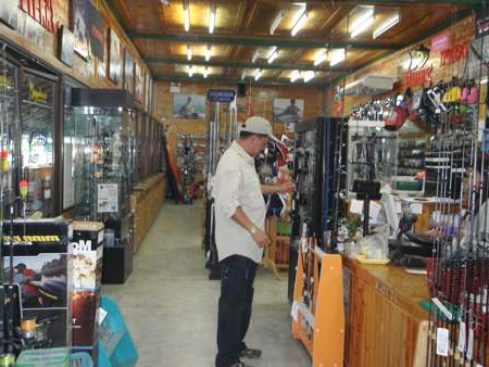 display cases for a fishing store