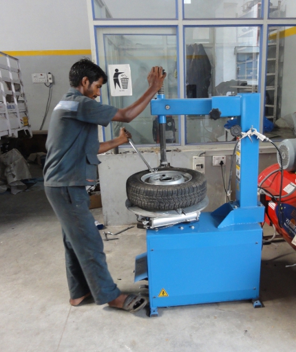 place for tire fitting