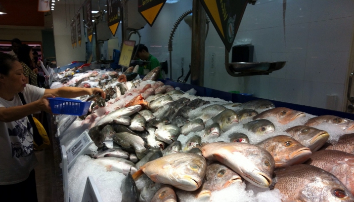 Open fish shop