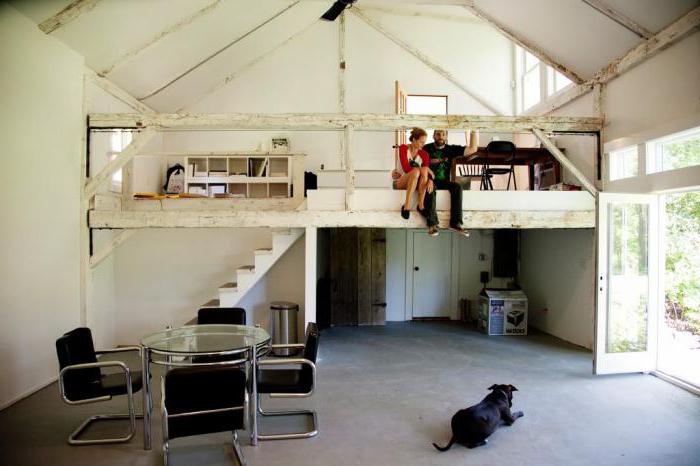 live in a garage as in a rented room