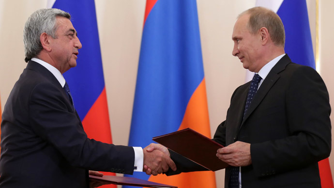 Leaders of Armenia and Russia