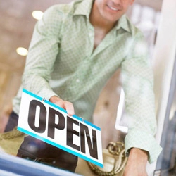 open men's clothing store