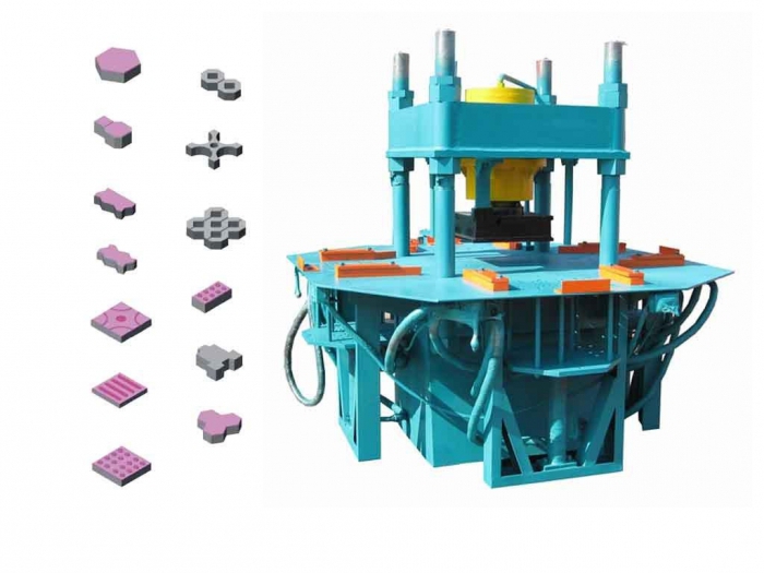 vibropress for the production of pavers