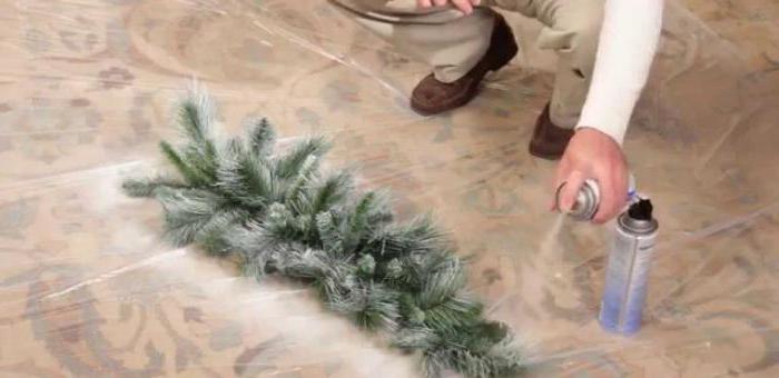 artificial snow spray