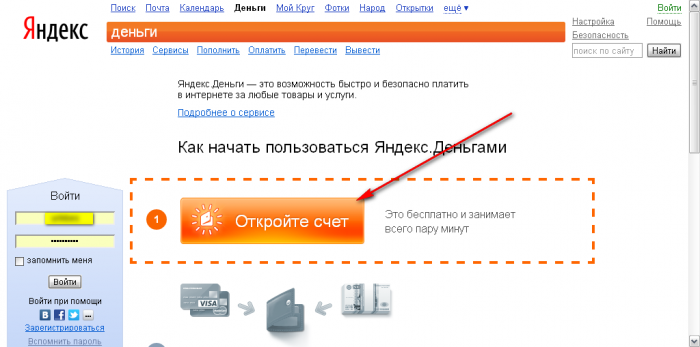 how to get a Yandex money wallet