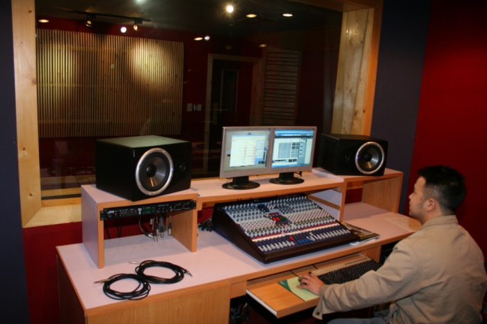 equipment for a recording studio