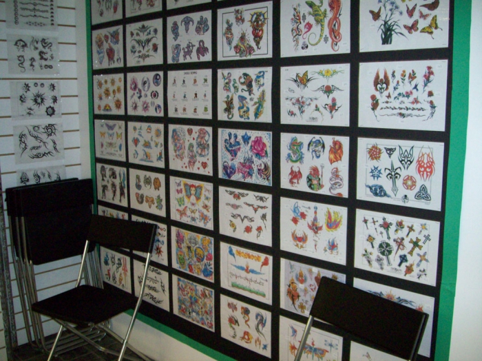 documents for a tattoo salon