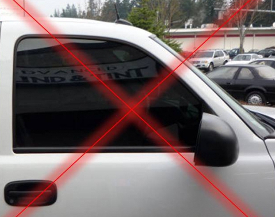 fine for tinted windows