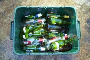 broken glass recycling