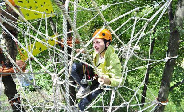 Rope town in St. Petersburg indoors