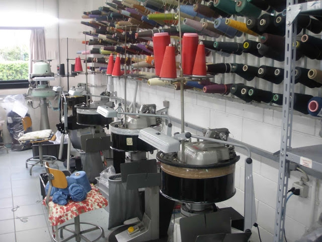 production of woolen socks