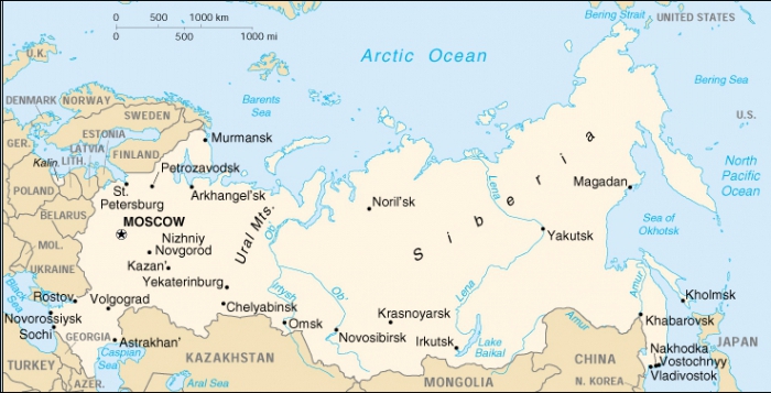 How many federal districts in Russia