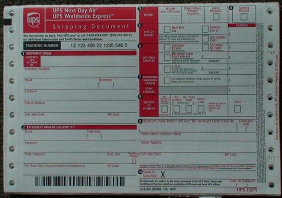 waybill of a lorry of an individual entrepreneur