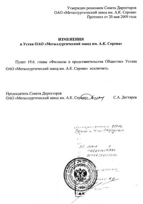 company constituent document