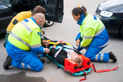 as a result of a traffic accident