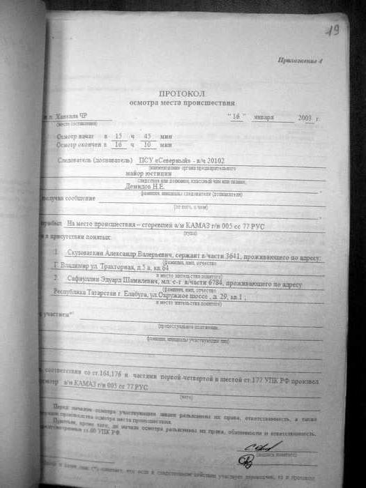 theft inspection report