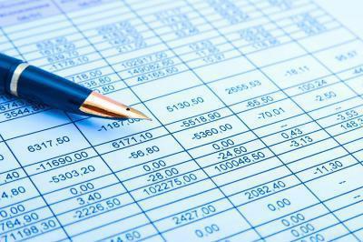 filling out a book of income and expenses