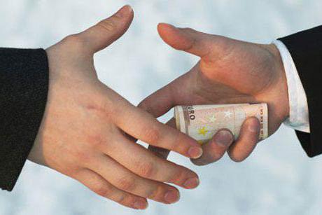 composition of a bribe