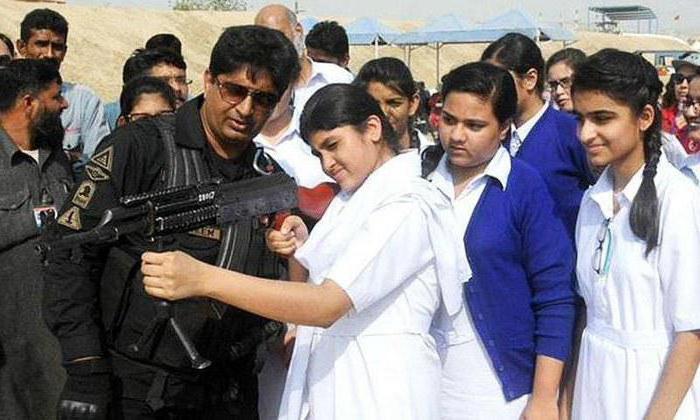 the use of physical force of special means and weapons