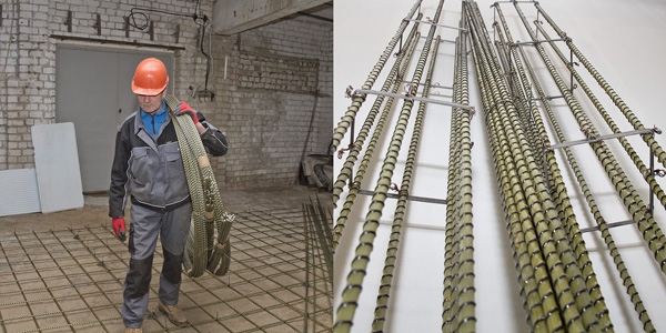 equipment for the production of composite reinforcement