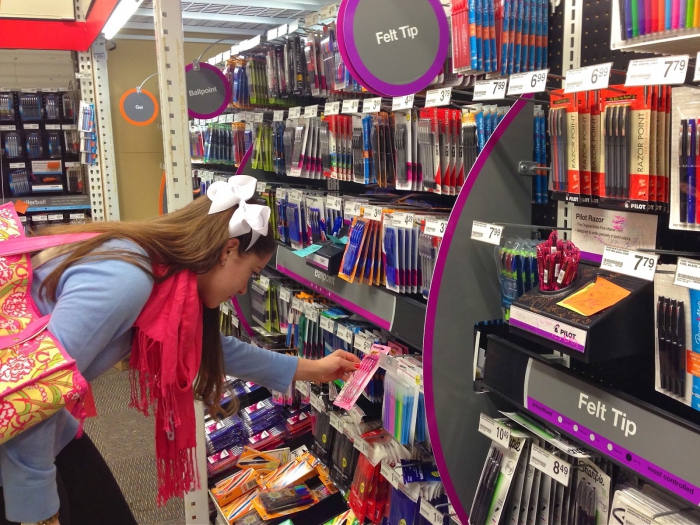 trading equipment for a stationery store