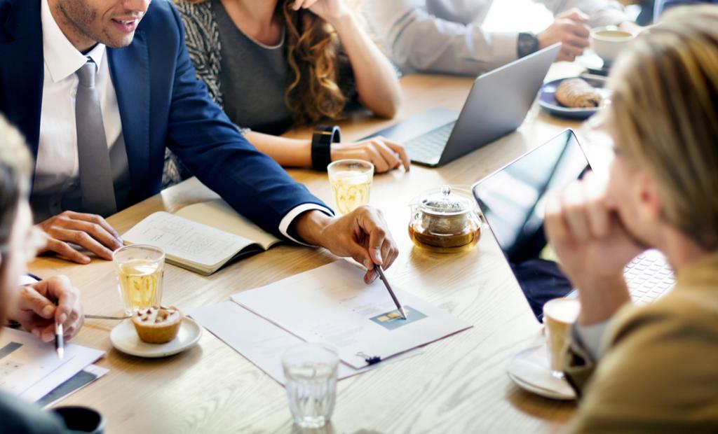 meeting of colleagues