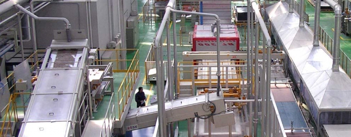 Equipment for the production of polymer sand tiles