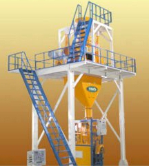 layout of equipment for the production of dry building mixtures