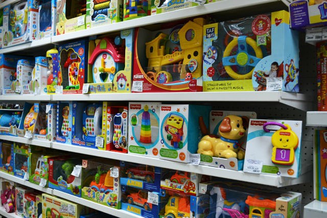Toys on the shelves