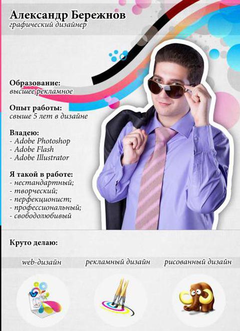 designer resume example