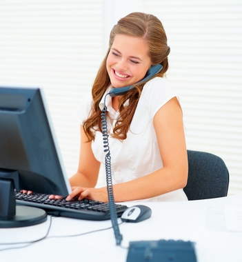 business phone conversation example