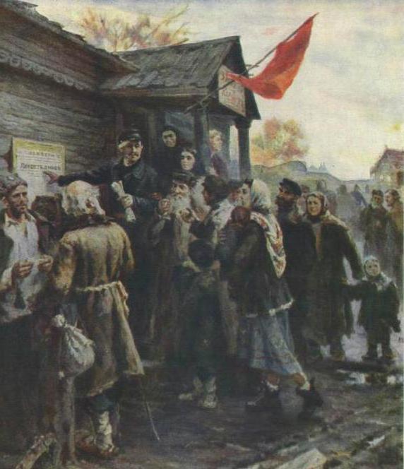 adoption of the land decree 1917