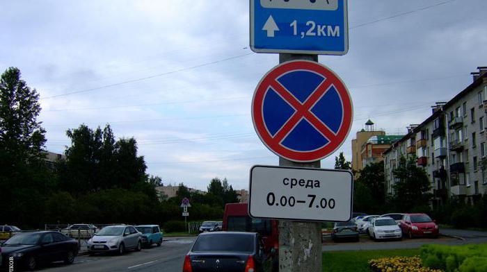 parking prohibition sign