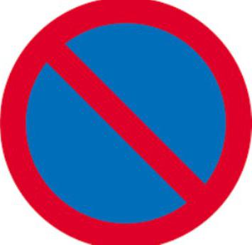 what signs prohibit stopping