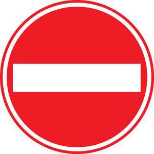 what shape is the road sign entry prohibited